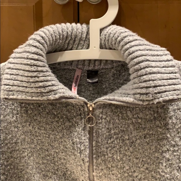 Fuzzy 3/4 zip sweater - Love By Design - Picture 3 of 3